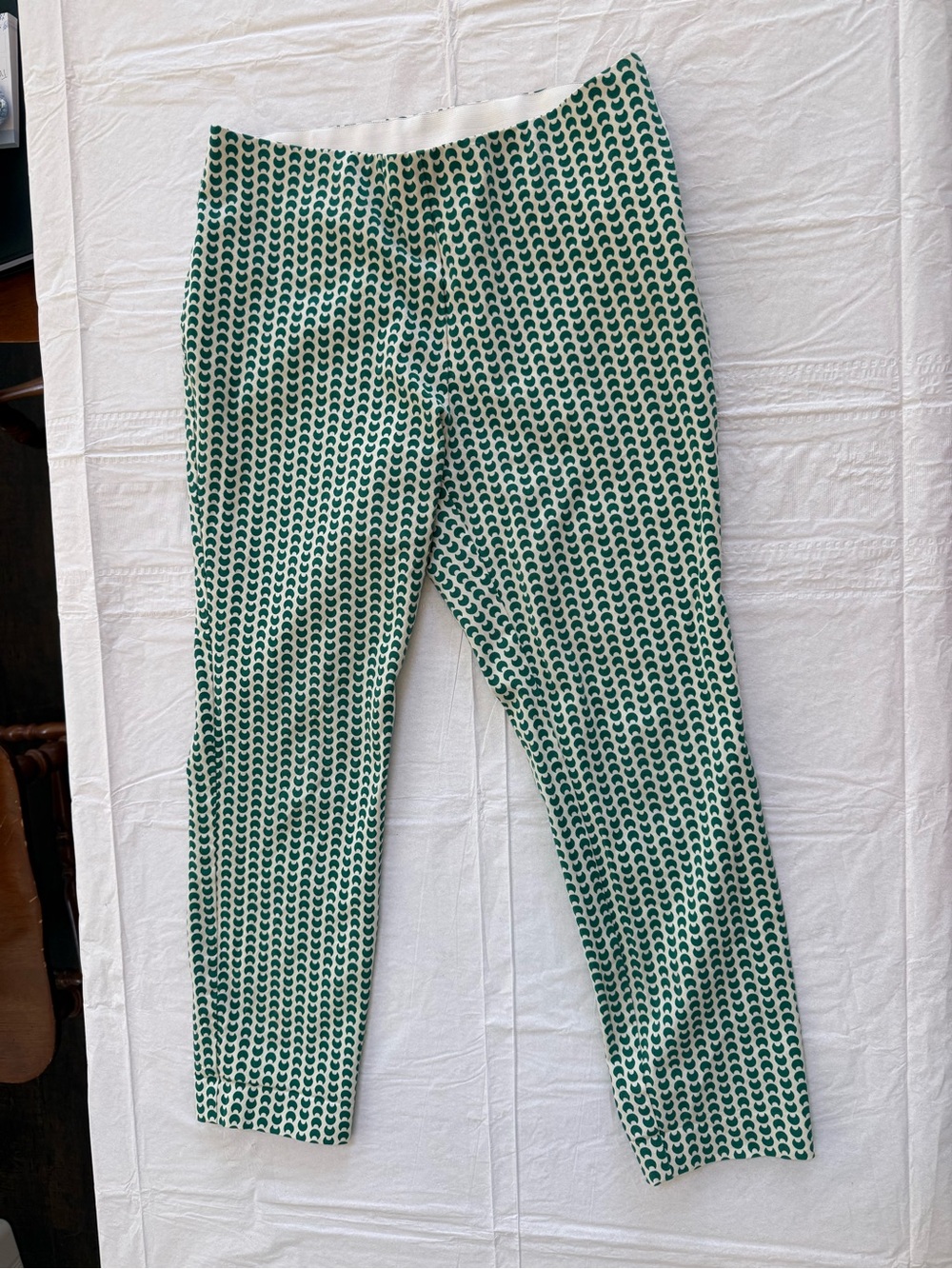a new day Green Moon-Shaped Patterned Work Pants